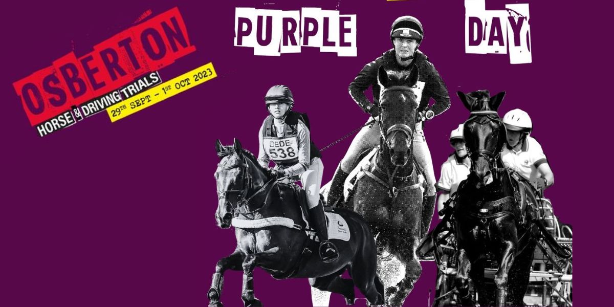 Osberton International Horse and Driving Trials goes purple for Riders Minds