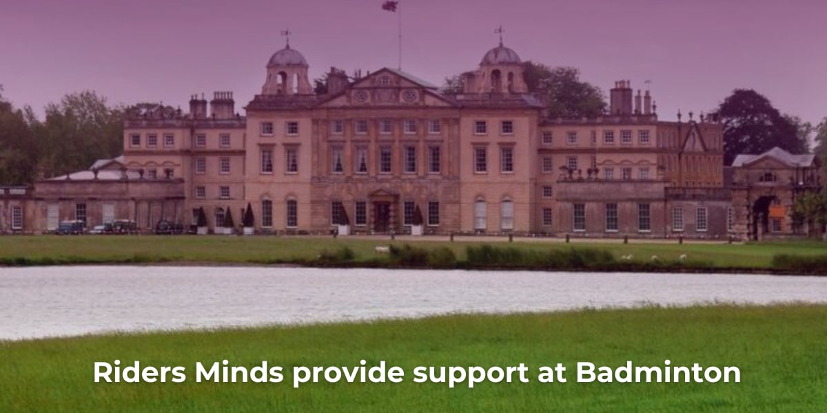 Riders Minds provide support at Badminton Horse Trials